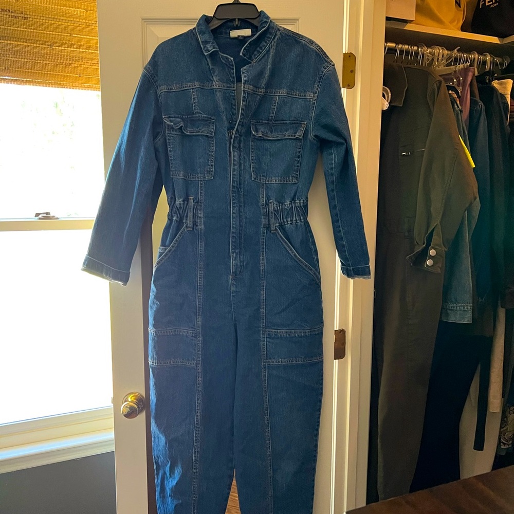 Target denim jumpsuit